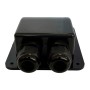 Pasacables Doble para Caravana/embarcación (negro)