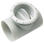 Conector en T con salida - gris