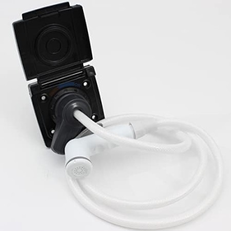 Ducha externa negro de conexión rápida • 150 cm