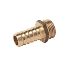 Conexión de latón de tetina recta 3/8 de Ø 12 mm