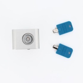 Cerradura Seguridad Garaje Autocaravana | Plata con Llaves