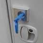Cerradura Seguridad Garaje Autocaravana | Plata con Llaves