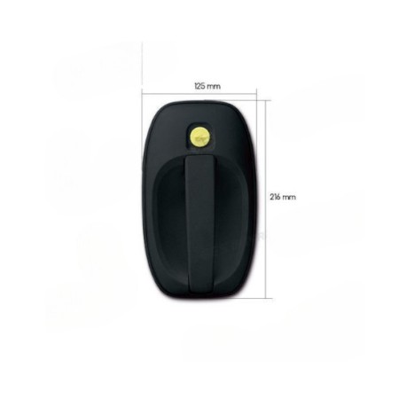 Cerradura exterior 1122 | FAP negra - derecha