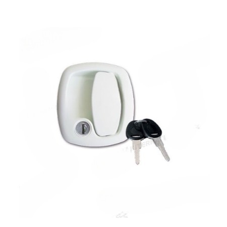 Cerradura Exterior 1200 | FAP Blanca con bombín y llaves