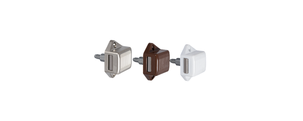 Cierres para puertas y muebles estilo Push-Lock en versión "mini", autocaravanas, caravanas y furgonetas camperizadas,